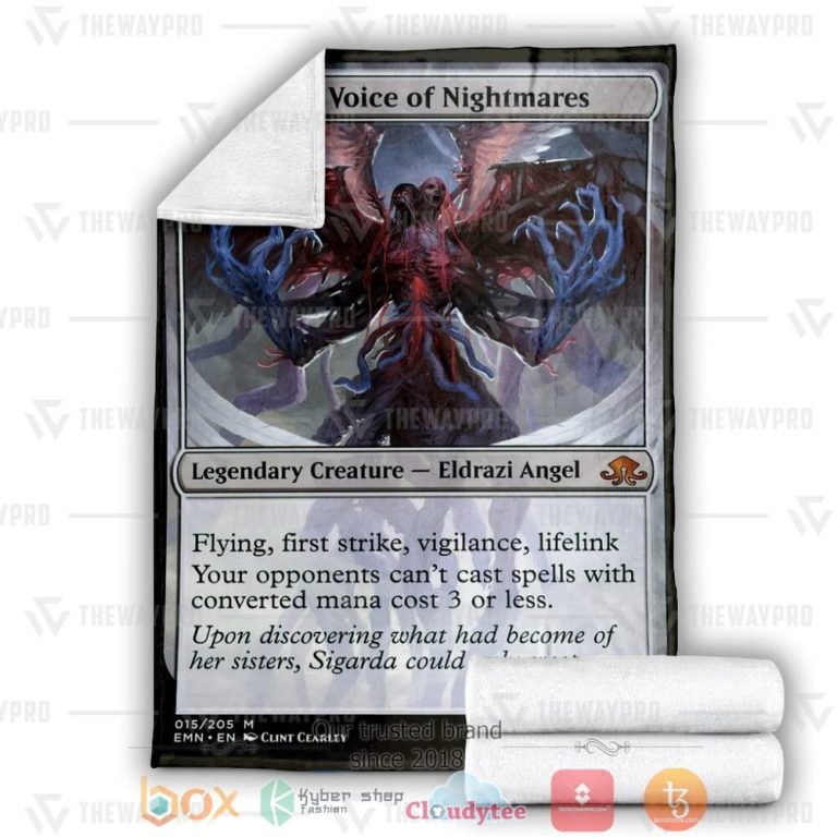 Game-Mtg-Brisela-Voice-Of-Nightmares-Custom-Soft-Blanket-2