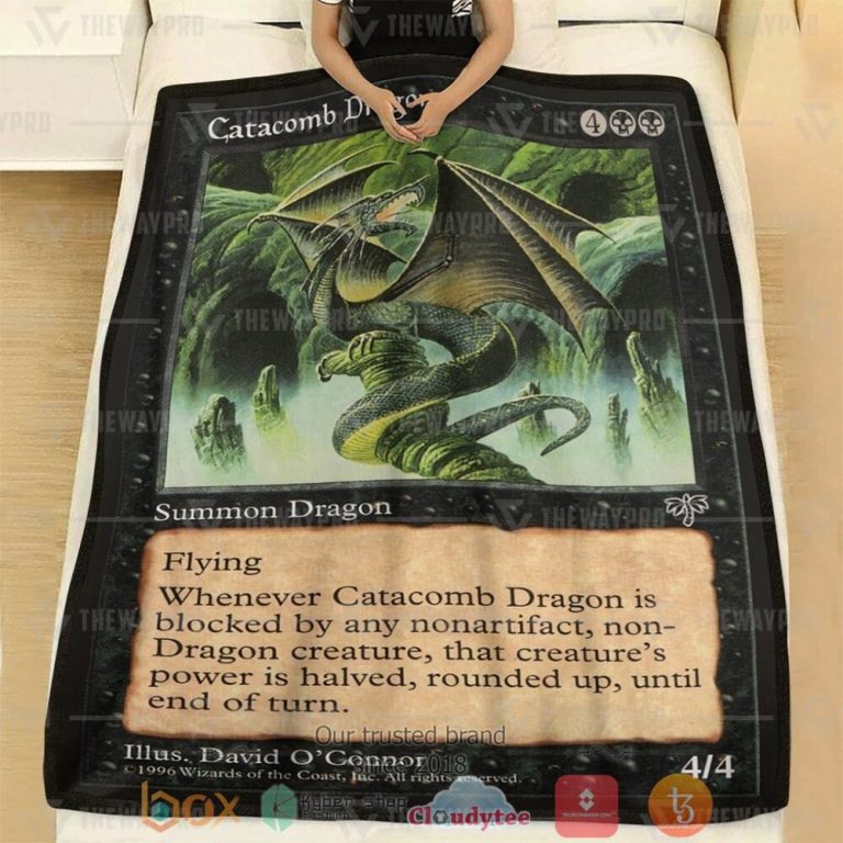 Game-Mtg-Catacomb-Dragon-Custom-Soft-Blanket-1-1