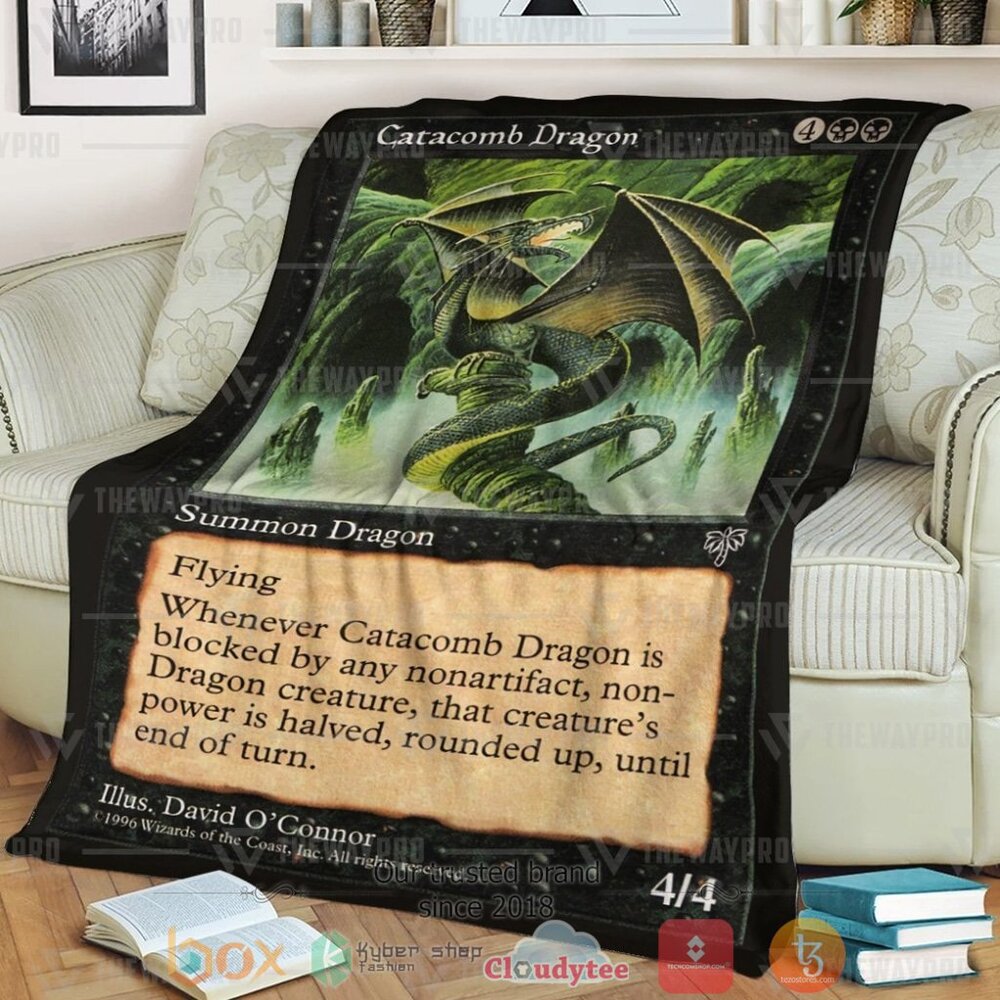 Game Mtg Catacomb Dragon Custom Soft Blanket 2 Game Mtg Catacomb Dragon Custom Soft Blanket 2