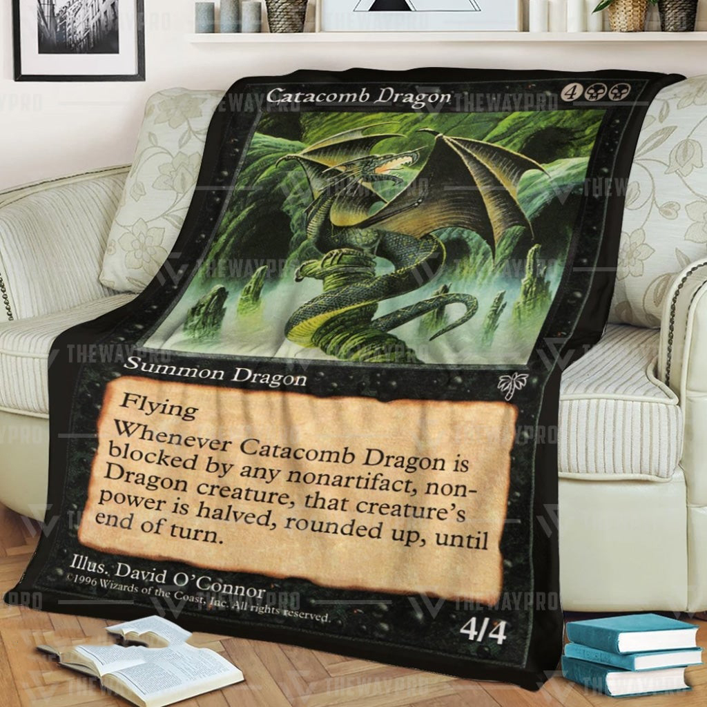 Game Mtg Catacomb Dragon Custom Soft Blanket 3 Game Mtg Catacomb Dragon Custom Soft Blanket 3