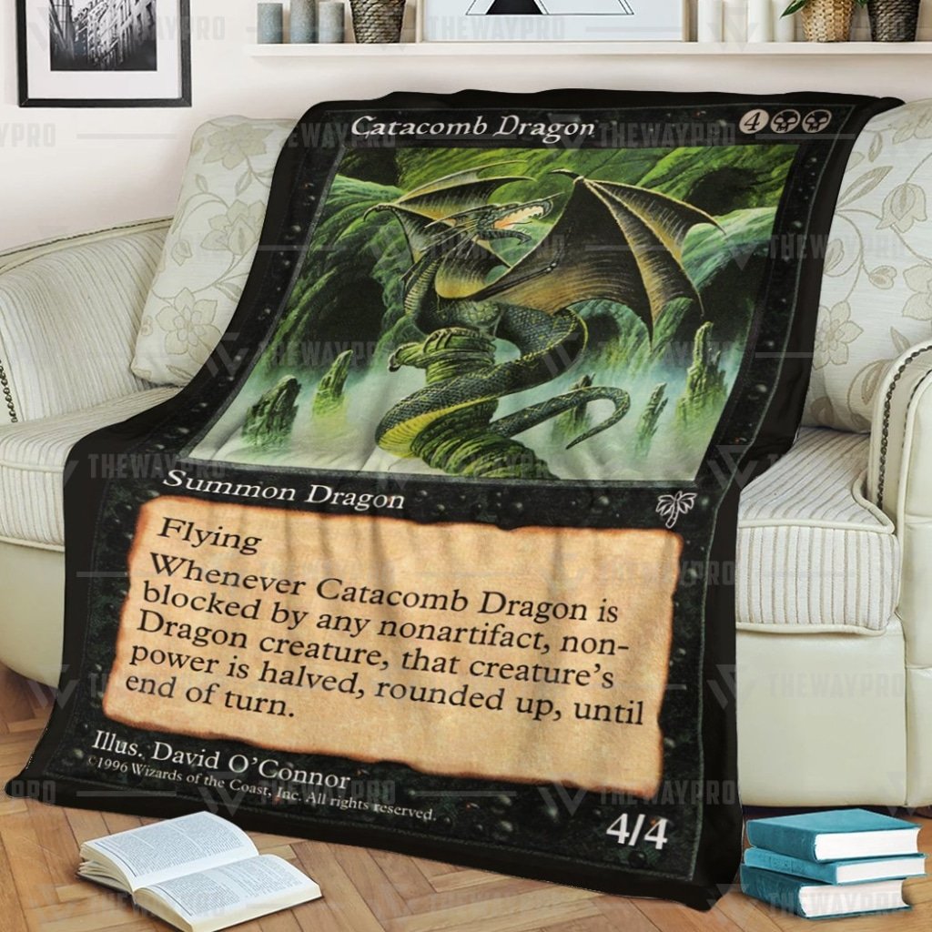 Game Mtg Catacomb Dragon Custom Soft Blanket Game Mtg Catacomb Dragon Custom Soft Blanket