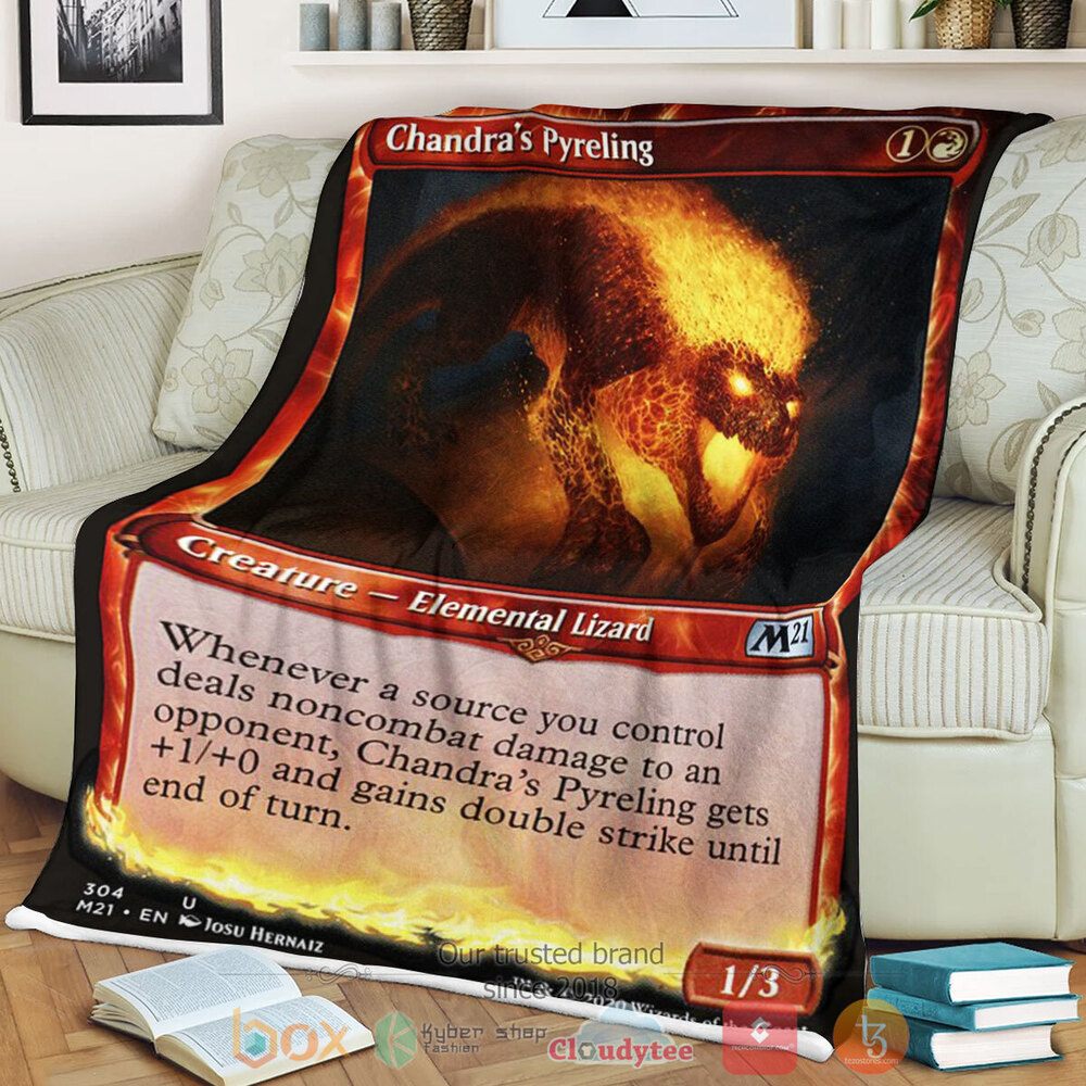 Game Mtg Chandra S Pyreling Fleece Blanket Game Mtg Chandra S Pyreling Fleece Blanket