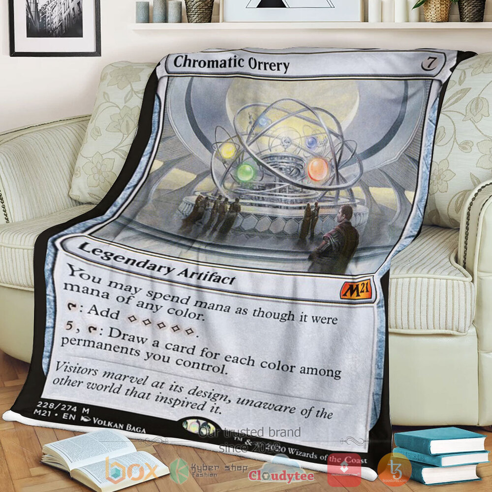 Game Mtg Chromatic Orrery Fleece Blanket Game Mtg Chromatic Orrery Fleece Blanket
