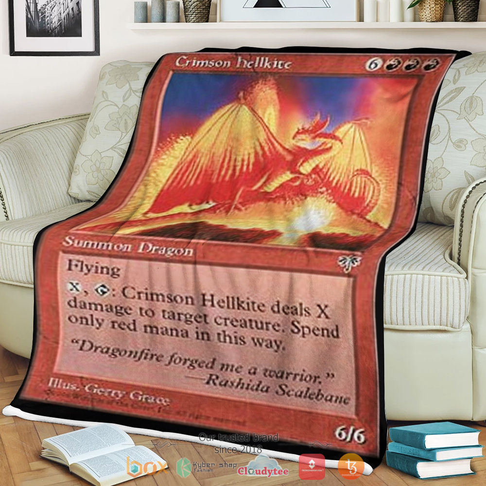 Game Mtg Crimson Hellkite Blanket 2 Game Mtg Crimson Hellkite Blanket 2