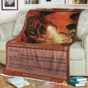 Game Mtg Crimson Hellkite Blanket