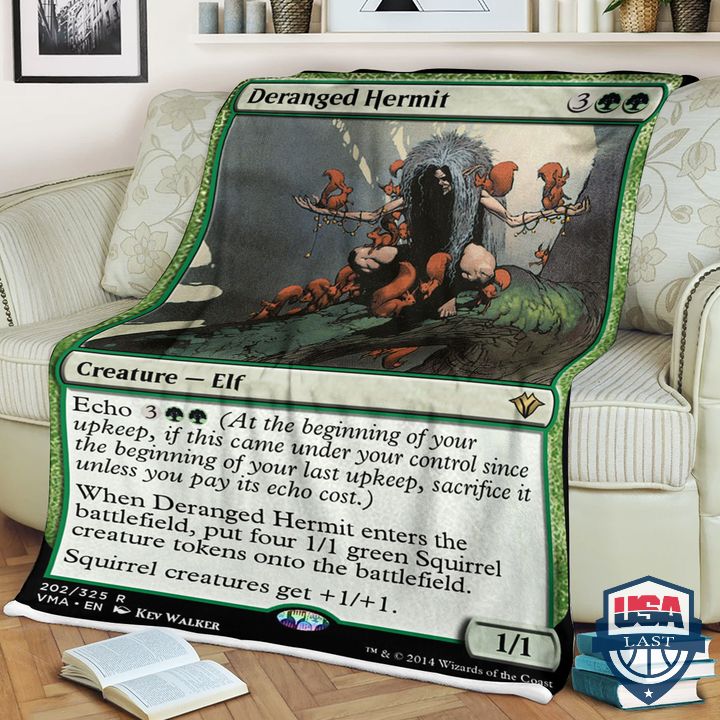 Game-Mtg-Deranged-Hermit-Fleece-Blanket-1