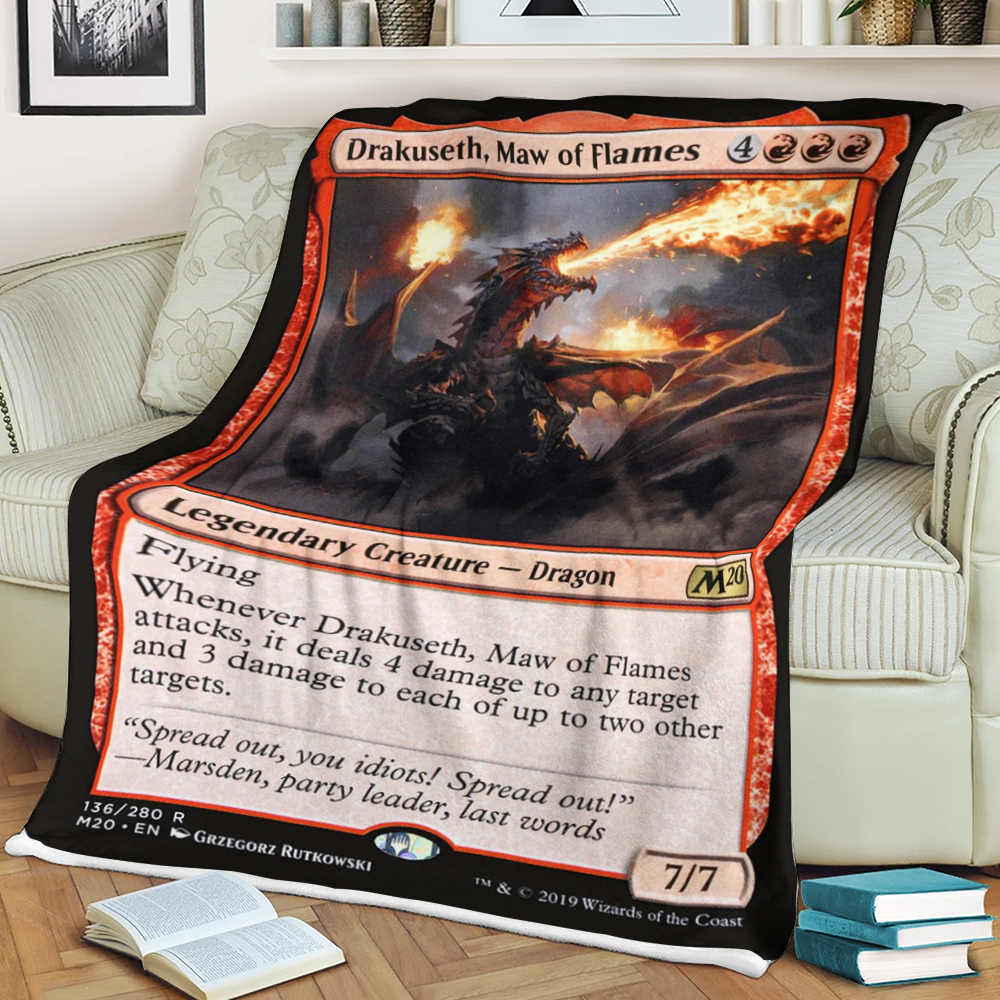 Game Mtg Drakuseth Maw Of Flames Blanket Game Mtg Drakuseth Maw Of Flames Blanket