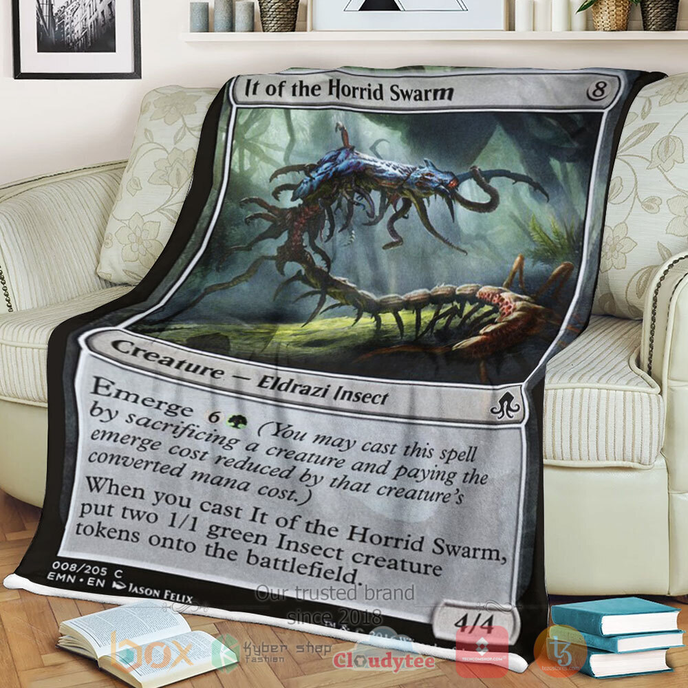 Game Mtg Emn 8 It Of The Horrid Swarm Sherpa Blanket Game Mtg Emn 8 It Of The Horrid Swarm Sherpa Blanket