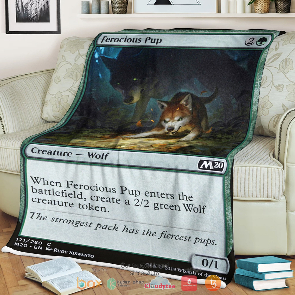 Game Mtg Ferocious Pup Blanket Game Mtg Ferocious Pup Blanket
