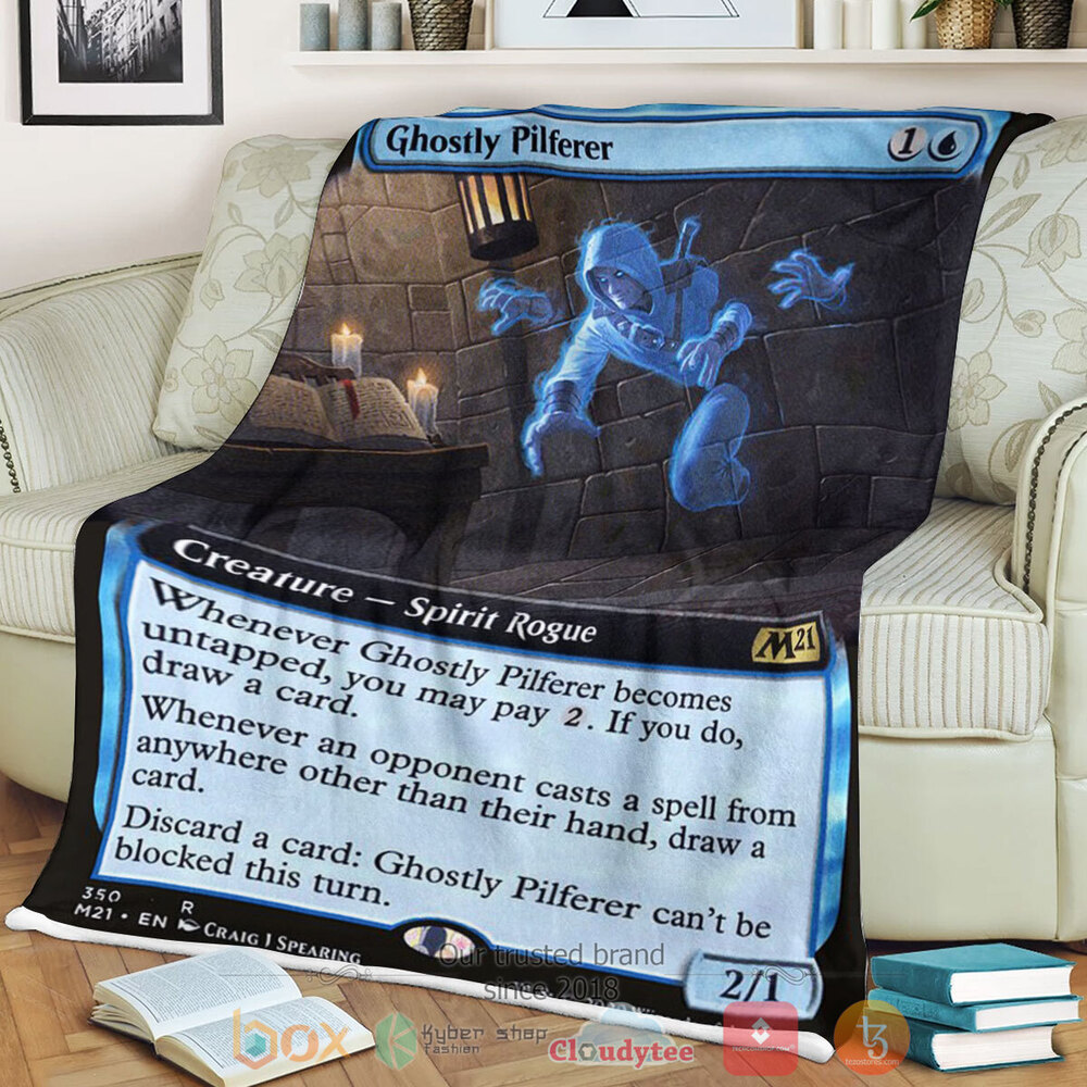 Game Mtg Ghostly Pilferer Fleece Blanket Game Mtg Ghostly Pilferer Fleece Blanket