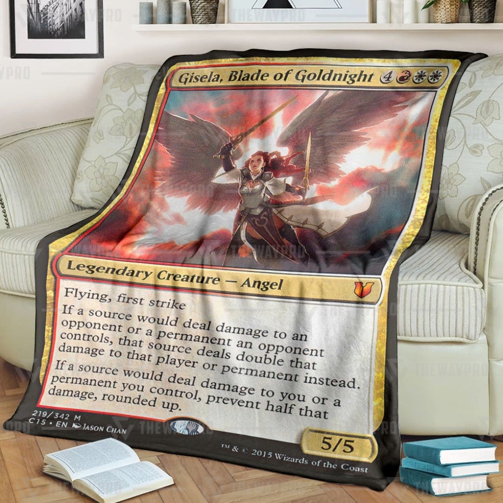 Game Mtg Gisela Blade Of Goldnight Custom Soft Blanket Game Mtg Gisela Blade Of Goldnight Custom Soft Blanket