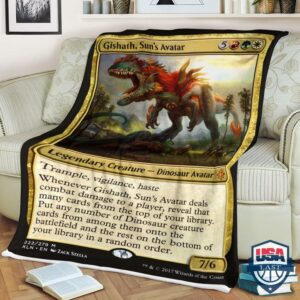 Game Mtg Gishath Suns Avatar Fleece Blanket