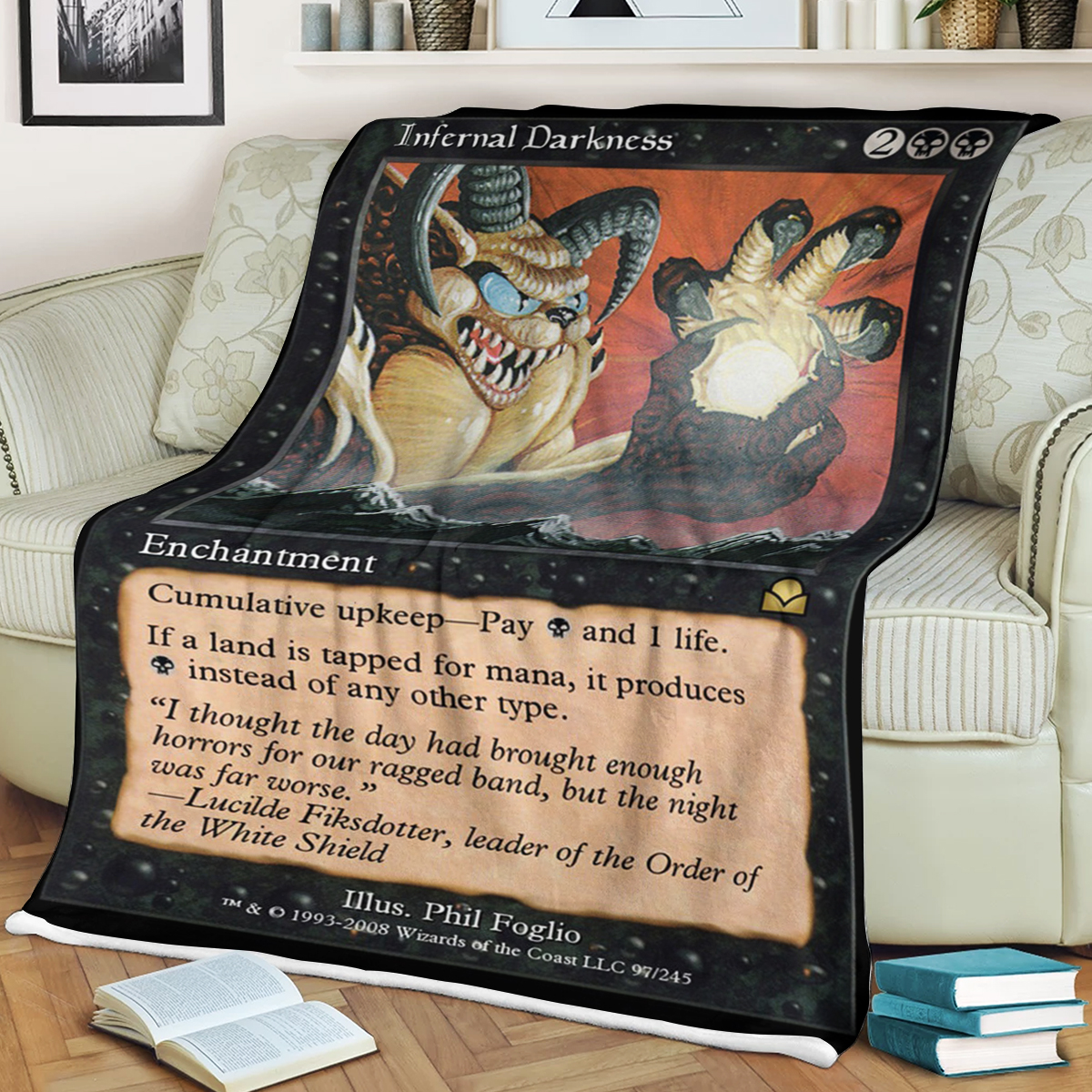 Game Mtg Infernal Darkness Blanket Game Mtg Infernal Darkness Blanket