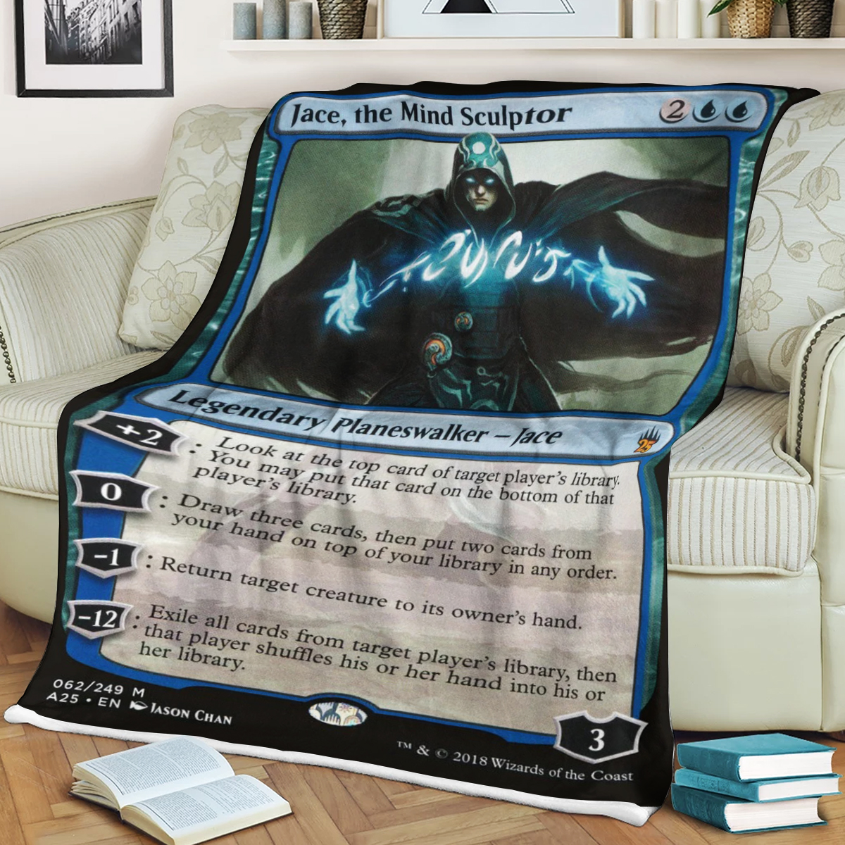 Game Mtg Jace The Mind Sculptor Soft Blanket Game Mtg Jace The Mind Sculptor Soft Blanket