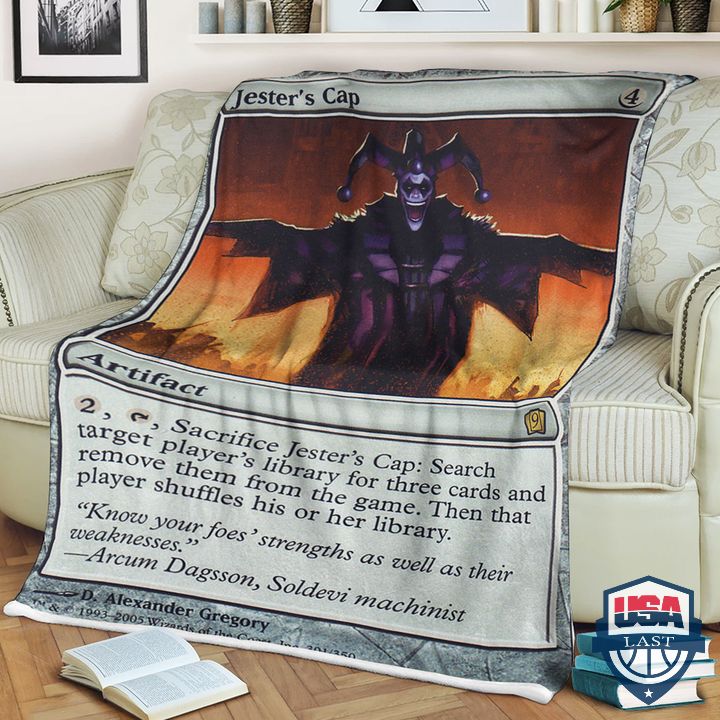 Game Mtg Jesters Cap Fleece Blanket Game Mtg Jesters Cap Fleece Blanket