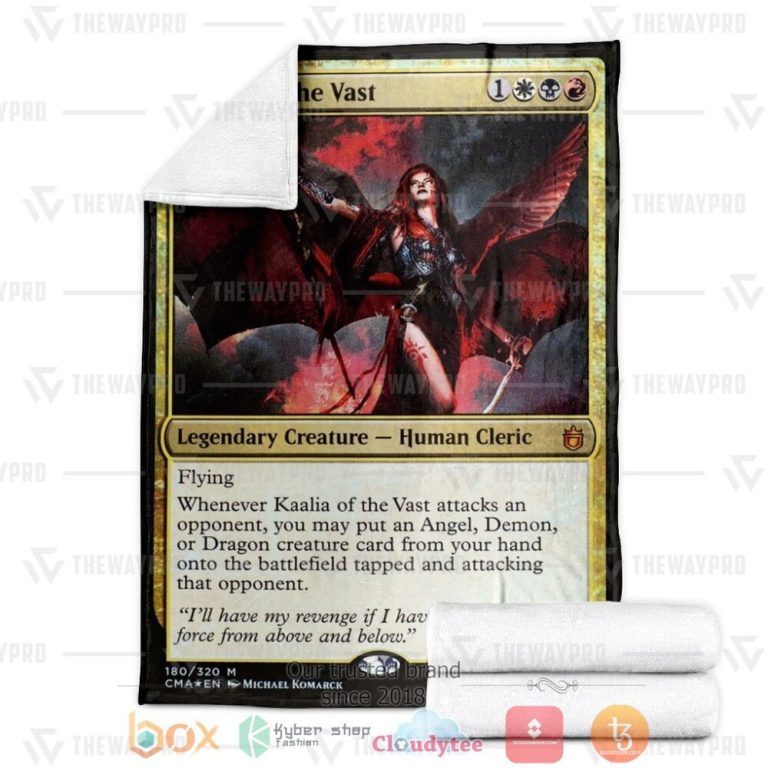 Game-Mtg-Kaalia-Of-The-Vast-Custom-Soft-Blanket-2