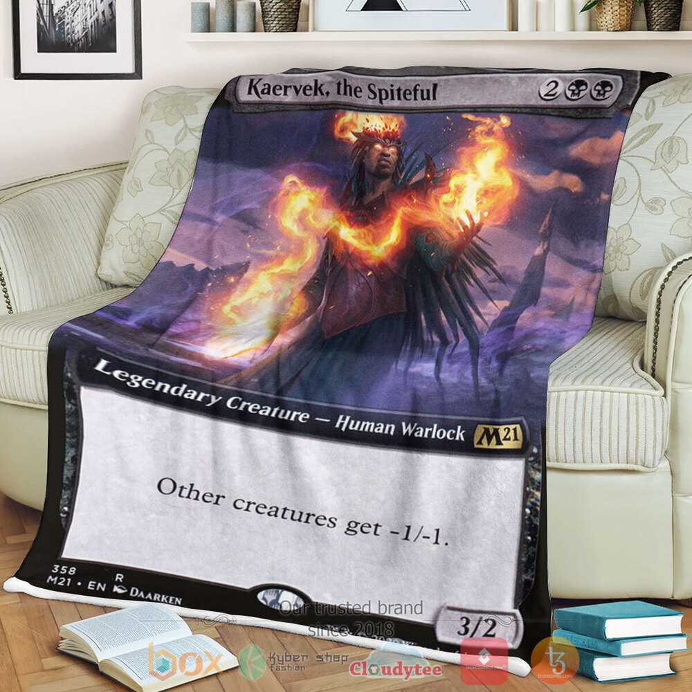 Game Mtg Kaervek The Spiteful Fleece Blanket Game Mtg Kaervek The Spiteful Fleece Blanket