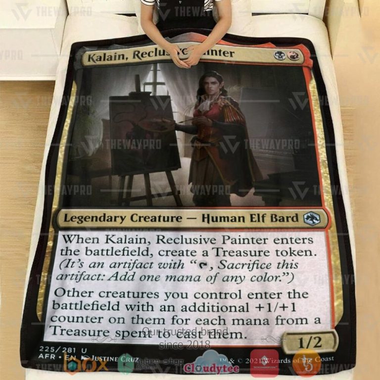 Game-Mtg-Kalain-Reclusive-Painter-Custom-Soft-Blanket-1
