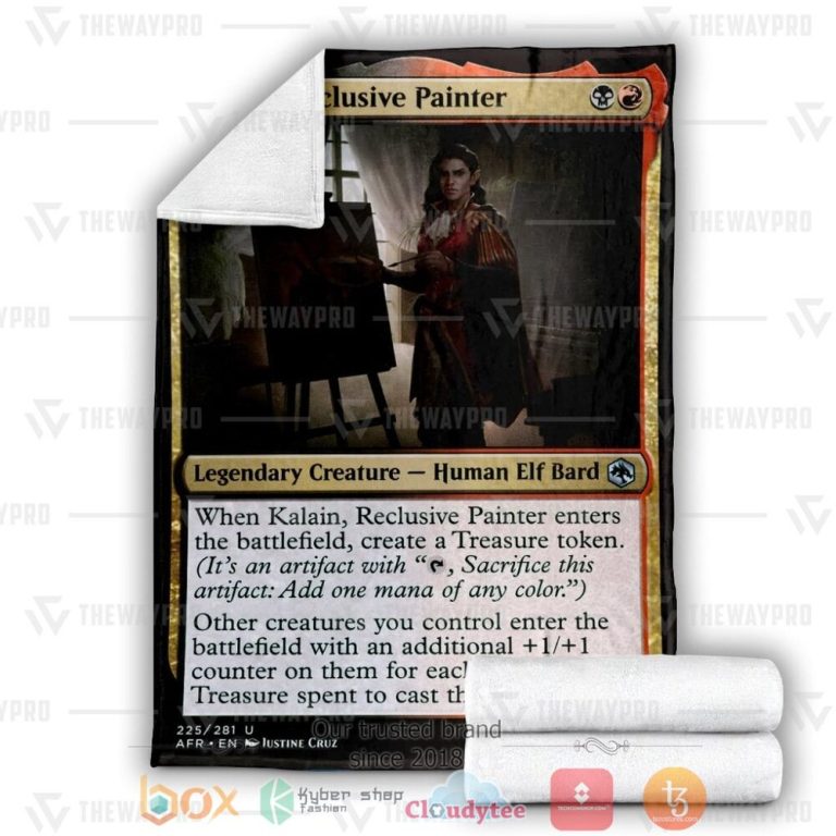 Game-Mtg-Kalain-Reclusive-Painter-Custom-Soft-Blanket-2