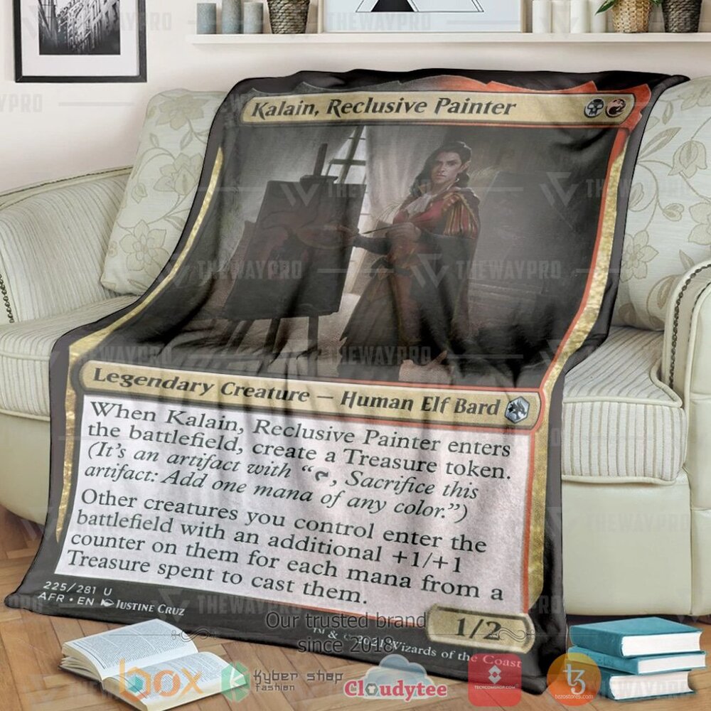 Game Mtg Kalain Reclusive Painter Custom Soft Blanket Game Mtg Kalain Reclusive Painter Custom Soft Blanket