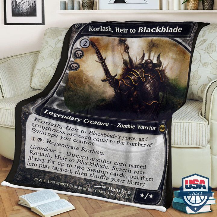 Game-Mtg-Korlash-Heirto-Blackblade-Quilt-Blanket-1