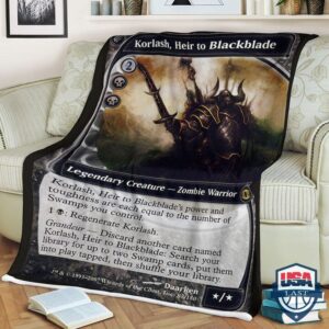 Game Mtg Korlash Heirto Blackblade Quilt Blanket