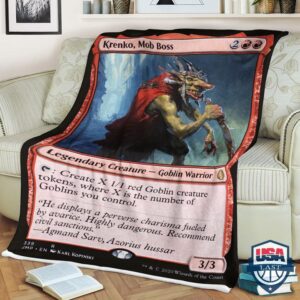 Game Mtg Krenko Mob Boss Fleece Blanket
