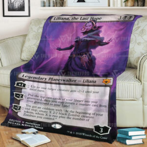 Game Mtg Liliana The Last Hope Custom Soft Blanket 2