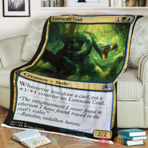 Game Mtg Lorescale Coatl Fleece Blanket