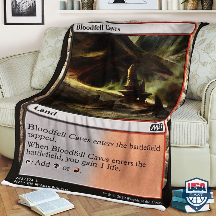 Game Mtg M21 243 Bloodfell Caves Quilt Blanket Game Mtg M21 243 Bloodfell Caves Quilt Blanket