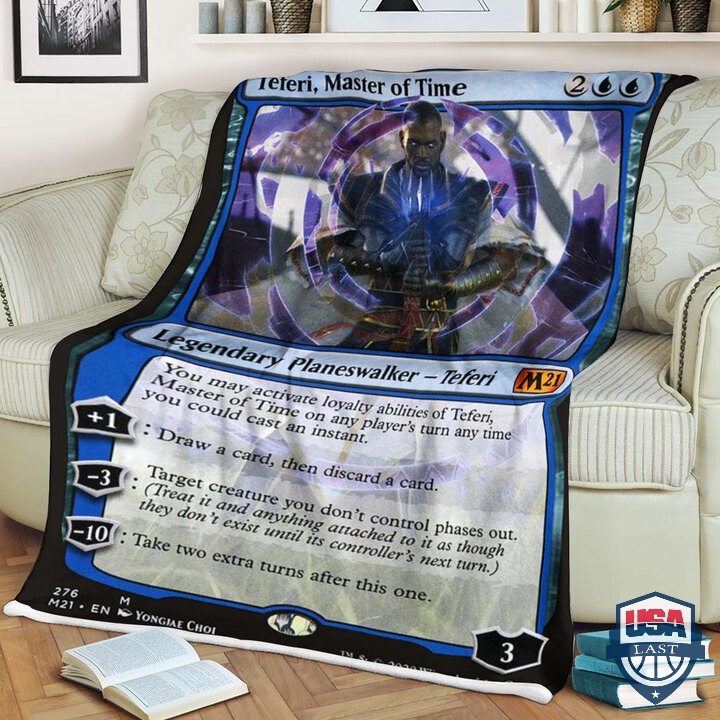 Game-Mtg-M21-276-Teferi-Master-Of-Time-Quilt-Blanket-1