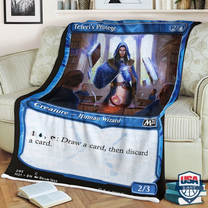 Game-Mtg-M21-295-Teferi-S-Protege-Quilt-Blanket-1