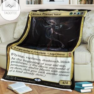 Game Mtg Magic The Gathering Atraxa Praetors Voice Soft Blanket