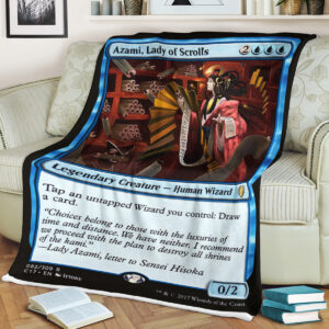 Game Mtg Magic The Gathering Azami Lady Of Scrolls Blanket 2