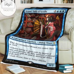 Game Mtg Magic The Gathering Azami Lady Of Scrolls Blanket