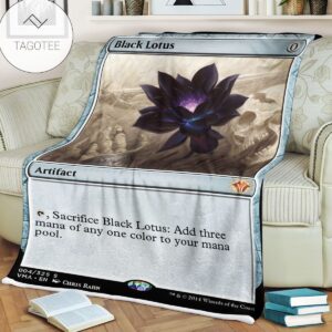 Game Mtg Magic The Gathering Black Lotus Blanket Tagotee