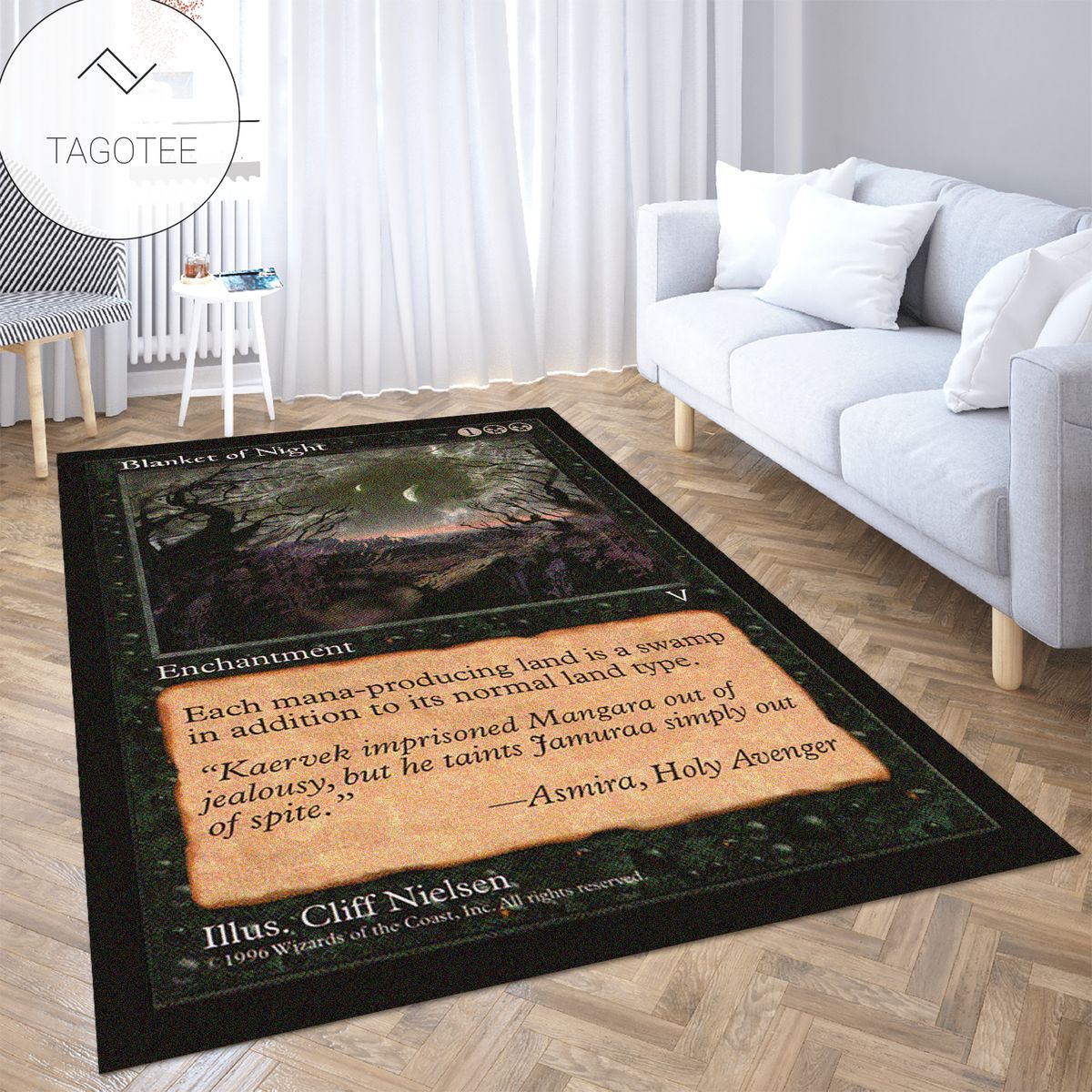 Game Mtg Magic The Gathering Blanket Of Night Rectangular Rug Tagotee Game Mtg Magic The Gathering Blanket Of Night Rectangular Rug Tagotee