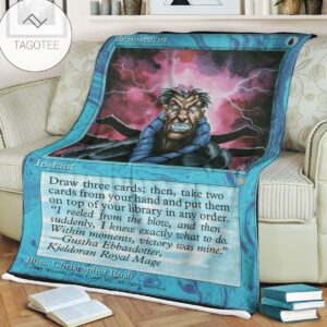 Game Mtg Magic The Gathering Brain Storm Blanket