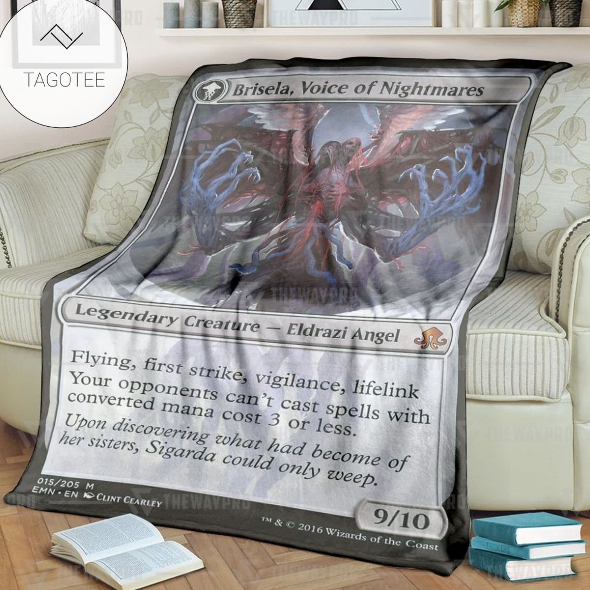 Game Mtg Magic The Gathering Brisela Voice Of Nightmares Custom Soft Blanket Game Mtg Magic The Gathering Brisela Voice Of Nightmares Custom Soft Blanket