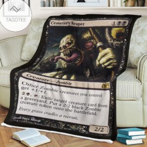 Game Mtg Magic The Gathering Cemetery Reaper Blanket