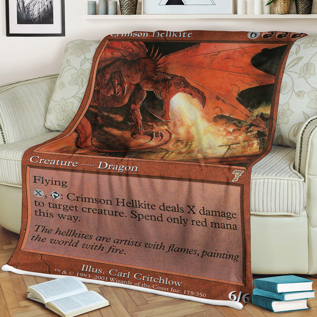 Game Mtg Magic The Gathering Crimson Hellkite Blanket 2 Game Mtg Magic The Gathering Crimson Hellkite Blanket 2