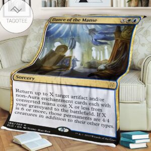 Game Mtg Magic The Gathering Dance Of The Manse Blanket Tagotee