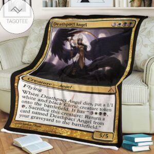Game Mtg Magic The Gathering Deathpact Angel Blanket