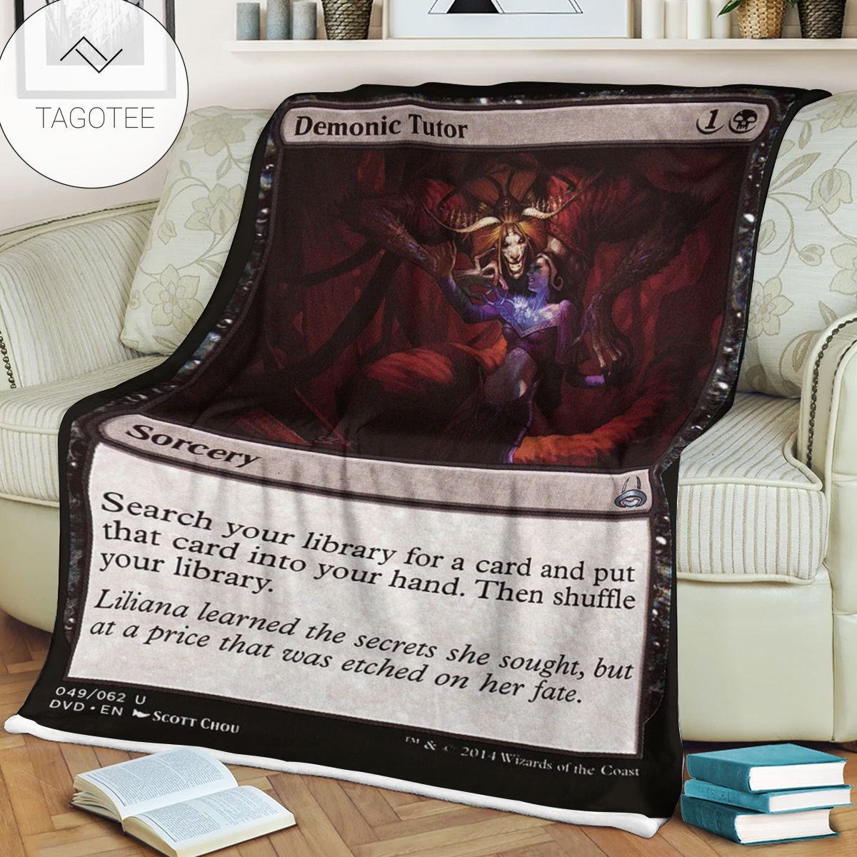 Game Mtg Magic The Gathering Demonic Tutor Soft Blanket 2 Game Mtg Magic The Gathering Demonic Tutor Soft Blanket 2