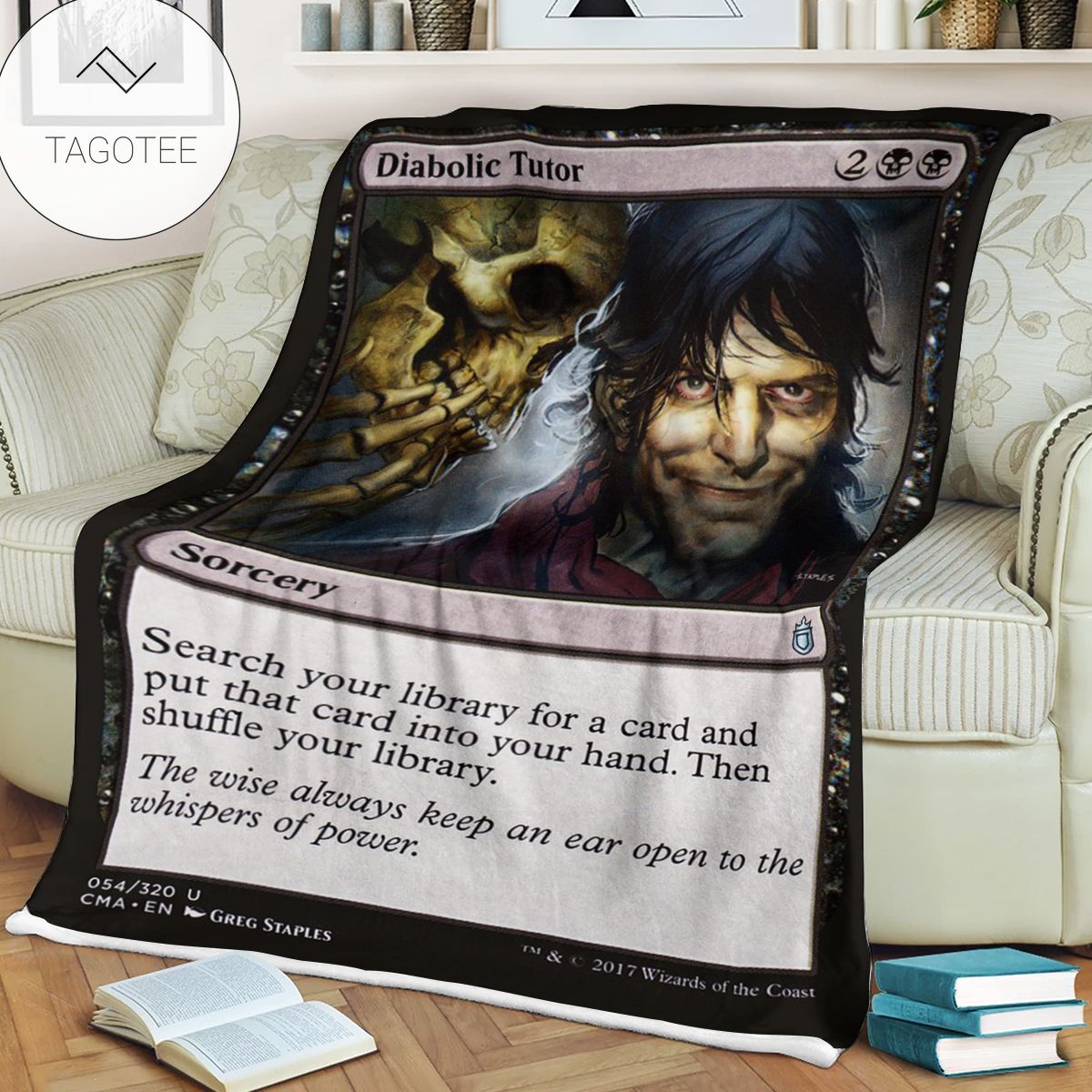 Game Mtg Magic The Gathering Diabolic Tutor Blanket Game Mtg Magic The Gathering Diabolic Tutor Blanket