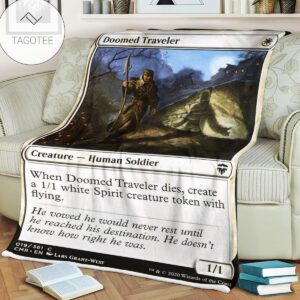 Game Mtg Magic The Gathering Doomed Traveler Blanket Tagotee
