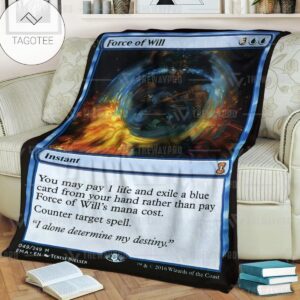 Game Mtg Magic The Gathering Force Of Will Custom Soft Blanket Tagotee