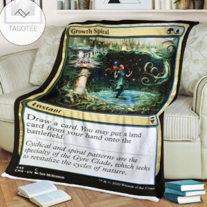 Game Mtg Magic The Gathering Growth Spiral Blanket