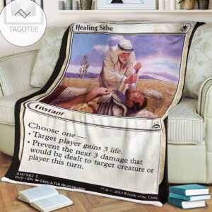 Game Mtg Magic The Gathering Healing Salve Sherpa Blanket