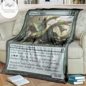 Game Mtg Magic The Gathering Heroess Bane Custom Soft Blanket Tagotee